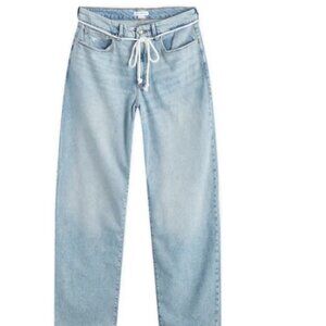 Good American 90s Loose Drawstring Belt Jeans Size 8 / 29 Like New